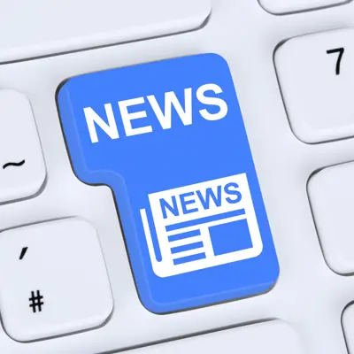 An image with a keyboard but on the enter key it says news.