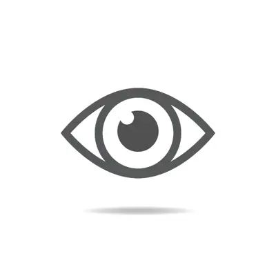 A gray eyeball representing someone watching over their property while they are gone