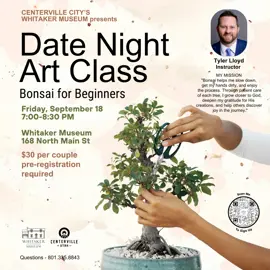 Date Night Art Class Bonsai for Beginners Sign Up Online
