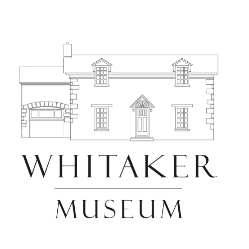 line drawing of the whitaker museum